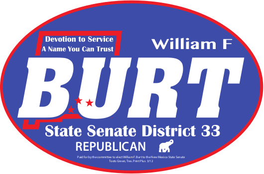Bill Burt New Mexico Senator Logo